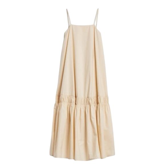 Banana Republic Poplin Backless Maxi Dress XS NWT cream - Picture 3 of 7